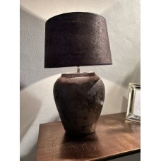 Lampa se stínítkem hnědá